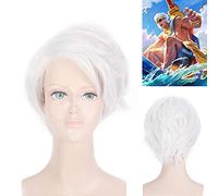 Wig for King Game Glory Xiahou Dun Wig Ride the Wind and Waves Cosplay Wig High Temperature Wire