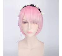 Wig for Life in a different world from scratch Ramremu cosplay wig color:PL-584-1【Pink】