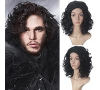 Wig for Matching Clothes Dressing Up Masquerade A Song Of Ice And Fire Jon Snow Black Cosplay Anime Wig