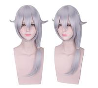 Wig for Matching Clothes Dressing Up Masquerade Collapse School Collapse 3 Bronya Qiyana Fu Hua Qingyan Huayu Eight Cherry Blossoms De Lisa De Lisa Colour: Pl-498 (De Lisa) Silver