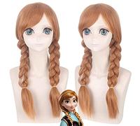Wig for Matching Clothes Dressing Up Masquerade Cos Wig Frozen Anna Anna Highlighted Twist Braid Anime Wig 310-1
