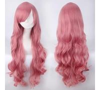 Wig for Matching Clothes Dressing Up Masquerade Cosplay Wig 80 cm Long Curly Hair Universal Style Thick Air Curling Face Headgear Colour: Jf80-16