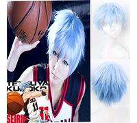 Wig for Matching Clothes Dressing Up Masquerade Kuroko's Basketball Kuroko Tetsuya Cos Wig Ice Blue Mixed Rebellious Teenager Anime Wig