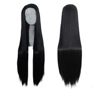 Wig for Matching Clothes Dressing Up Masquerade Sansheng III Shili Peach Blossom Anxin Wig Black and White Costume No Bangs Beauty Tip Wig Colour: Black (No Bangs)