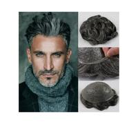 Wig for men Men Toupee Remy Human Hair Pieces V Loop 0.08mm Skin PU Base Prosthesis Male Wig Hair Replacement System For Men's Male Hair Replacement Systems,Medium Blonde-7x9