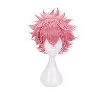 Wig For Mina Ashido Pink Wig With Headwear Cosplay Costume Heat Resistant Synthetic Hair Wig OneSize Onlywig