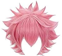 Wig for Mina Ashido Women Pink Wig Cosplay Costume Boku no Hero Academia Heat Resistant Synthetic Hair Party Wigs