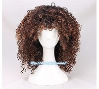 Wig for Movie Home Cosplay Tip Role Play Wig Rihanna Peruke Afro Wigs Halloween Party Dress Wavy Wig Prop Large Popcorn Festival Cosplay