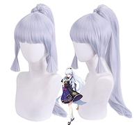 Wig for Perfect for Everyday Parties, Ayaka, The Original God of God, Model Single Ponytail Cosplay Wig