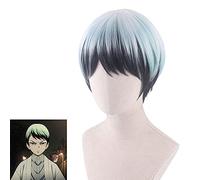 Wig for Perfect for everyday parties Blade Yushiro Cosplay Wig Multicolor Gradient Short Hair