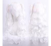 Wig for Perfect for everyday parties Cosplay Anime Wig Lolita Cute Lolita Loli Double Ponytail Mouth Clip Long Curly Hair Fake Hair Color:Yn169