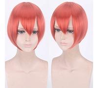 Wig for Perfect for everyday parties Cosplay Wig Multicolor Universal Face Short Hair Msn Black And White Short Hair Bobo Headgear Wig Color: K047-22 Orange Red