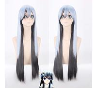 Wig for Perfect for Everyday Parties Cosplay Wig Slippery Ghost Grandson Snow Girl 80 cm Long Straight Hair Anime Wig 071