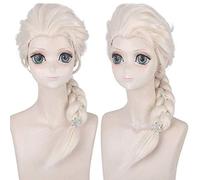 Wig for Perfect for everyday parties Frozen Aisha Aisha Princess Wig Beige Braid Cosplay Wig Set