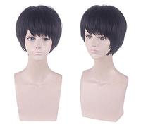 Wig for Perfect for Everyday Parties Male Short Hair Net Red Black Learn Often Korean Version Of Handsome Natural Fluffy Black Short Hair