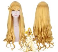 Wig for Perfect for Everyday Parties Movie Princess Elora Cos Sleeping Beauty Yellow Hand Roll Cosplay Anime Wig