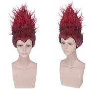 Wig for Perfect for everyday parties Nezha'S Demon Boy Comes To The World Nezha Two-Color Optional Cosplay Wig Beauty Tip Version Color: Pl-583-1 Samadhi Real Fire Version
