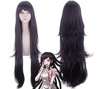 Wig for Perfect for everyday parties Projectile Theory Breaking Projectile Round Dance Sin Wood Tangerine Three Fault 100Cm Black Purple Cosplay Wig