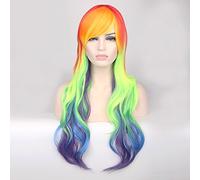 Wig for Perfect for everyday parties Style Ladies Wig Wig Medium Length Curly Hair Center Split Fashion Wig Pony Hair Setcolor:Pl-015