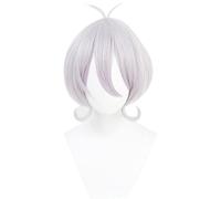 Wig for Princess Connect! RE:DIVE Natsume Kokoro Cosplay Wigs Short Straight Silver Gradient Purple Anime Costume Party Game Wig Natsume Kokoro