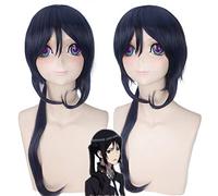 Wig for Props Matching Performance Modeling Animation K Night Sword God Dog Long/Ink Blue High Temperature Wire 193