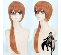 Wig for Props Matching Performance Modeling Bungou Stray Dog Nakahara Nakaya Hierarchy Beautiful Teenager Orange Brown Cos Wig Anime Wig