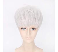 Wig for Props Matching Performance Modeling Celebrity Silver Wig Same Top Cui Shengxian Silver Harajuku Trendy Male Wig Headgear