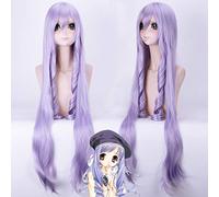 Wig for Props Matching Performance Modeling Cosplay Wig Lavender Long Straight Hair Roman Volume Sister Princess Aria Cos Wig