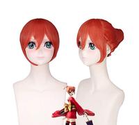 Wig for Props Matching Performance Modeling Gintama Gintama Kagura Steamed Bun Headdress High Temperature Silk Orange Cos Wig