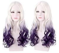 Wig for Props Matching Performance Modeling Heirs Of The Stars 3 Movie Descendants 2 Times Cosplay Wig Gradient Colour Long Curly Hair