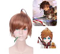 Wig for Props Matching Performance Modeling King Game Glory Cos Li Bai Qinglian Sword Fairy Wig Original Skin Li Bai Wig
