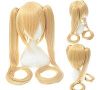 Wig for Props Matching Performance Modeling Miku Senbon Sakura Hatsune Snow Hatsune Sakura Hatsune Albino Hatsune Kamomori Sanae Cosplay Wig Colour: Cy120-1 (Gold Colour)