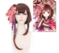 Wig for Props Matching Performance Modeling Onmyoji Kagura Netease Onmyoji Mobile Game Style Gradient Cos Wig Product