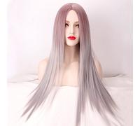 Wig for Props Matching Performance Modeling Taro Gradient Brown Long Straight Hair Cosplay Wig Anime Wig Product Pl-463