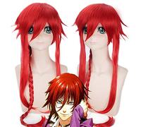 Wig for Props Matching Performance Modeling The Prank Of The Gods Rocky Levortin Red Anti-Curled Anime Wig Cos 349