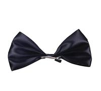 Wig For SIA Cosplay Wig Short Straight Flat Bangs Half Black and Blonde Heat Resistant Synthetic Hair Wig + Wig Cap + Big Bowknots BlackBowknotsOnly