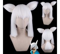 Wig for Sky light encounter cos wig ear ancestor light child rainforest keel Kakashi oyster mushroom flying bird cherry blossom color: PL-849-1 light encounter ancestor flying bird