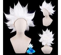 Wig for Sky Light Yu cos Wig Ear Ancestor Light Child Rainforest Keel Kakashi Oyster Mushroom Asuka Cherry Blossom color: PL-849-12 Light Child Lion Head