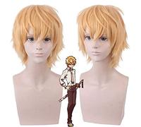 Wig for Teru Minamoto Kou wig Toilet-bound Hanako-kun Cosplay wig Synthetic Hair Halloween Party Jibaku Shounen Teru Wigs + wig cap Teru Minamoto Teru Minamoto wig
