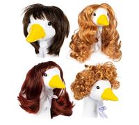 Wig For The | Outfits for Garden Geese - Tropical Hawaiian Decoration for Garden Party Patio Outdoor Statues
