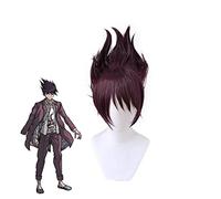 Wig for V3: Killing Harmony Momota Kaito Dark Purple Short Wig Cosplay Costume Dangan Ronpa Synthetic Hair Party Wigs