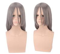 Wig for Wedding Shooting Runway Catwalk Interview Cosplay Wig Cos Wig One Person Anime Under Zhang Lingyu Grey Long Straight Hair
