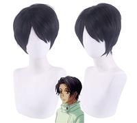 Wig for Wedding Shooting Runway Catwalk Interview Cosplay Wig Curse Back to War Yigu Worry Too Pure Love Ares Black 37 Points Short Hair