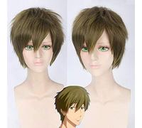 Wig for Wedding Shooting Runway Catwalk Interview Cosplay Wig Free! Men's Swimming Club Tachibana Makoto High Temperature Silk Anime Wig 221