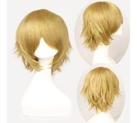 Wig for Wedding Shooting Runway Catwalk Interview Cosplay Wig Projectile On Breaking Ten Gods White Night Anime Wig Anti-Curled Short Hair