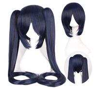 Wig for Wedding Shooting Runway Catwalk Interview Miku Senbon Sakura Hatsune Snow Hatsune Sakura Hatsune Albino Hatsune Kamomori Sanae Cosplay Wig Colour: Cy120-9 (Dark Blue)