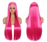 Wig for Wig anime cosplay wig with bangs 80cm long straight hair costume daily cos headgear fake hair color:K050-16