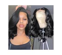 Wig for Women 13x4 Transparent Lace Frontal Short Bob Human Hair Wigs 180% Brazilia Front Wig for Women for Daily Party Use(8inches)