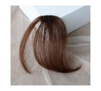 Wig for Women Clip in Bangs, Thin Natural Fake Fringes Hairpiece Front Clip on Air Bangs Straight Fringe Bang Hair Extensions Fake Hair Pieces for Women(Light brown)