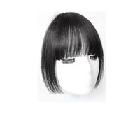 Wig for Women Synthesis Bangs Hair Extension Synthetic Wig Natural Fake Bangs Hair Piece Clip(Natural Black)